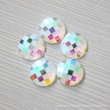 Ab Color Flat Back Stones Strass Grânulos com furos